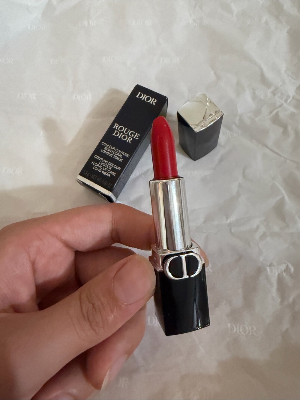 Dior Rouge Lipstick in Rouge Dior-999 satin mini